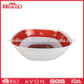 Christmas hot sell square melamine salad bowl